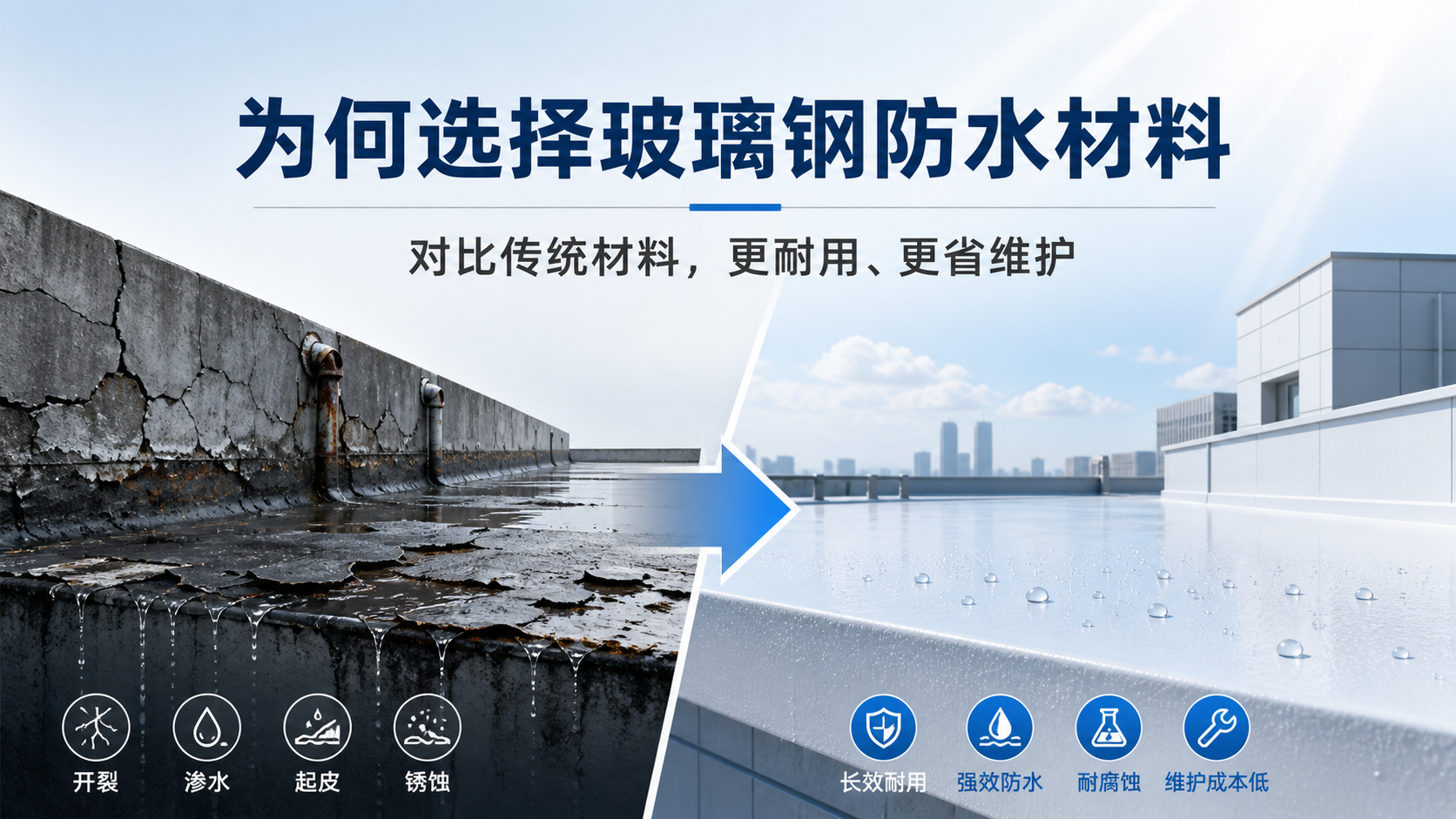 在日照，为何选择玻璃钢防水材料而非传统材料