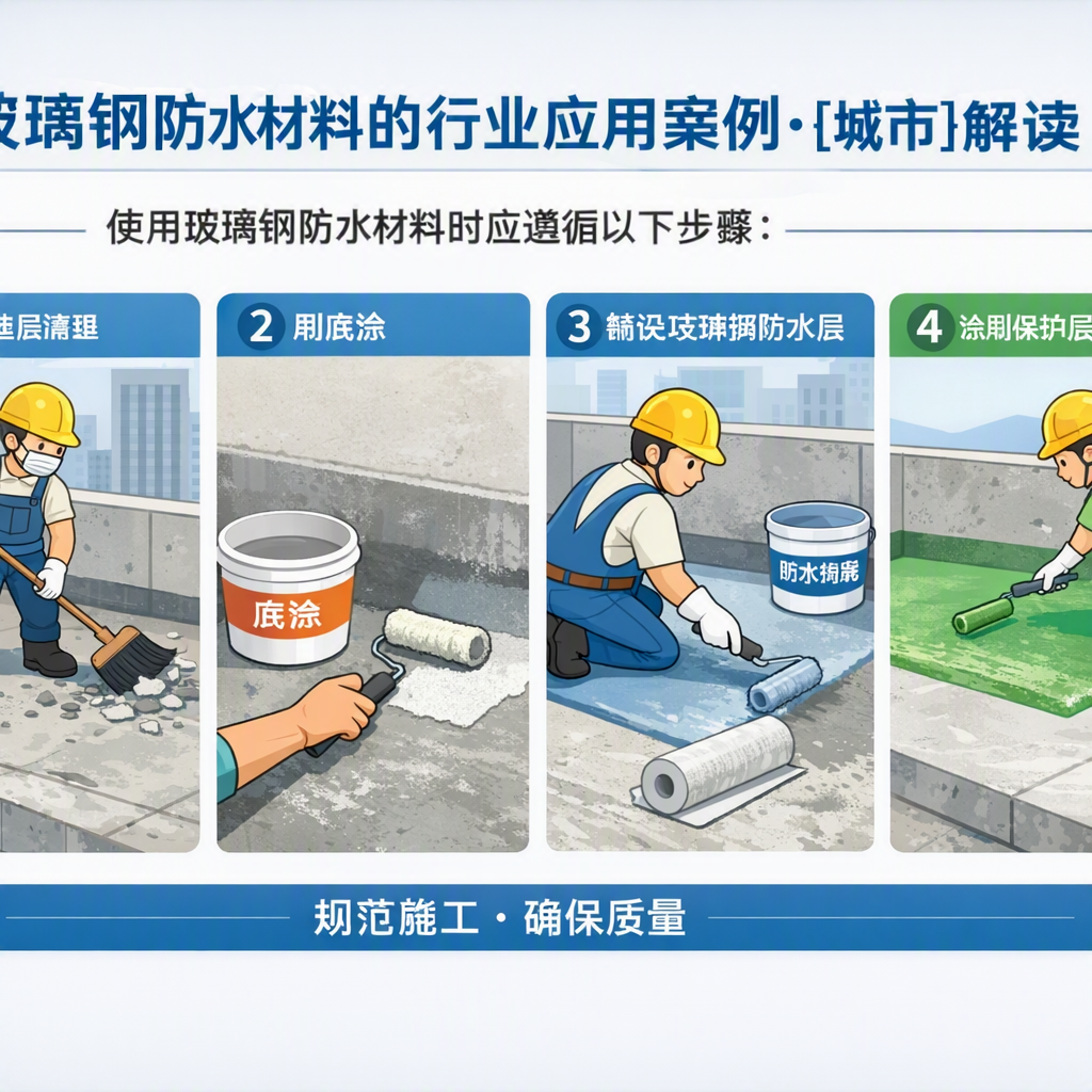 玻璃钢防水材料的行业应用案例,日照解读
