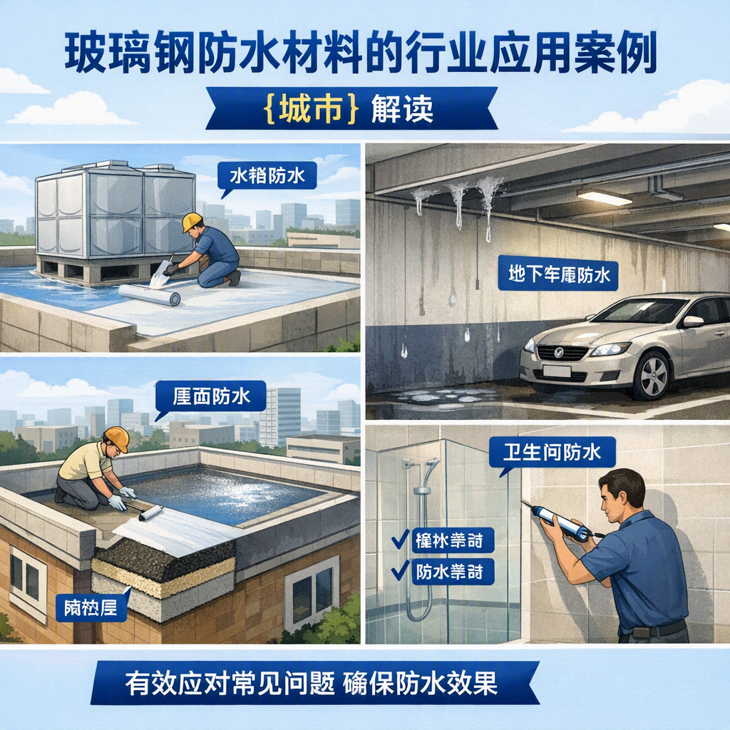 玻璃钢防水材料的行业应用案例,日照解读
